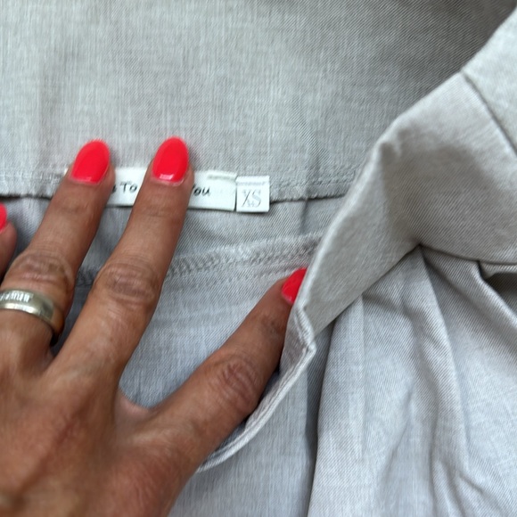 String Top and Pant Two Piece Set Lace Up Tie Up Size XS - Picture 9 of 13